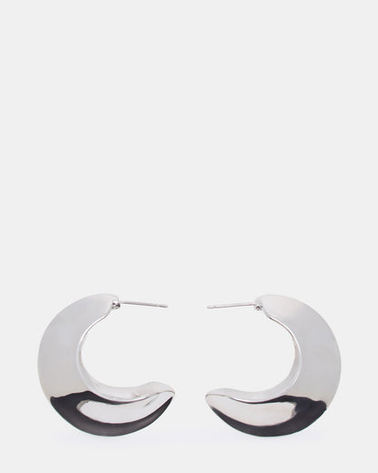 CRESCENT EARRINGS SILVER Women's Earrings | Steve Madden