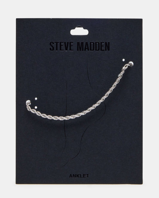 ROPE CHAIN ANKLET SILVER Women's Anklet | Steve Madden