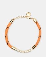 PAVE CORD Orange Rhinestone Women's Anklet | Steve Madden