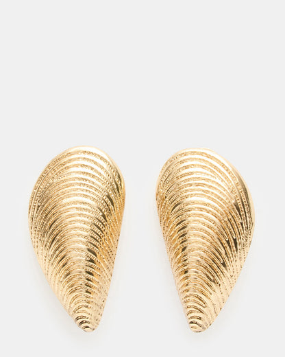 OYSTER Gold Shell Beach Women's Earrings | Steve Madden