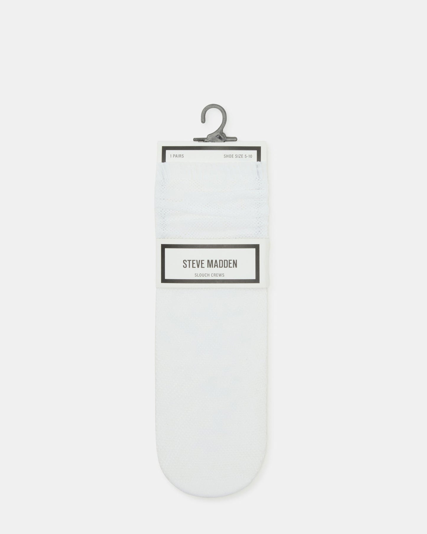FISHNET SLOUCHY CREW SOCKS WHITE