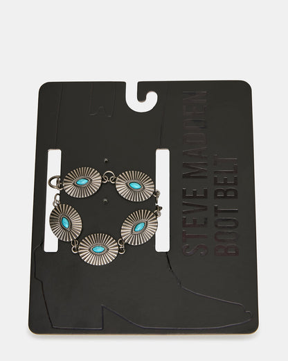 BOOT CHAIN Turquoise Clip-On Women's Shoe Accessory | Steve Madden