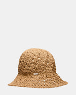 BOHO STRAW BUCKET Tan Women's Hat | Steve Madden