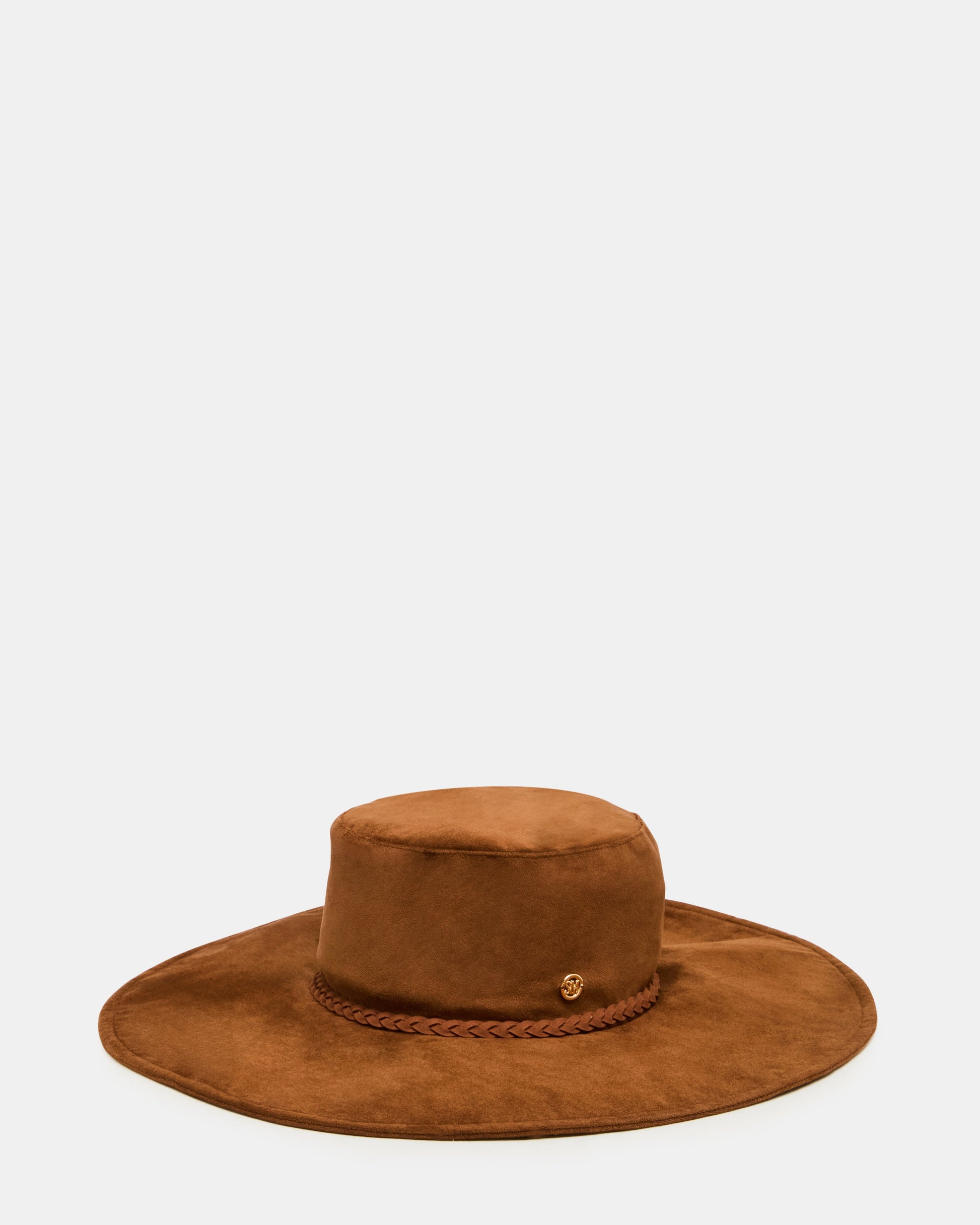 CHLOE FAUX SUEDE FLOPPY FEDORA Tiramisu Women's Hat | Steve Madden