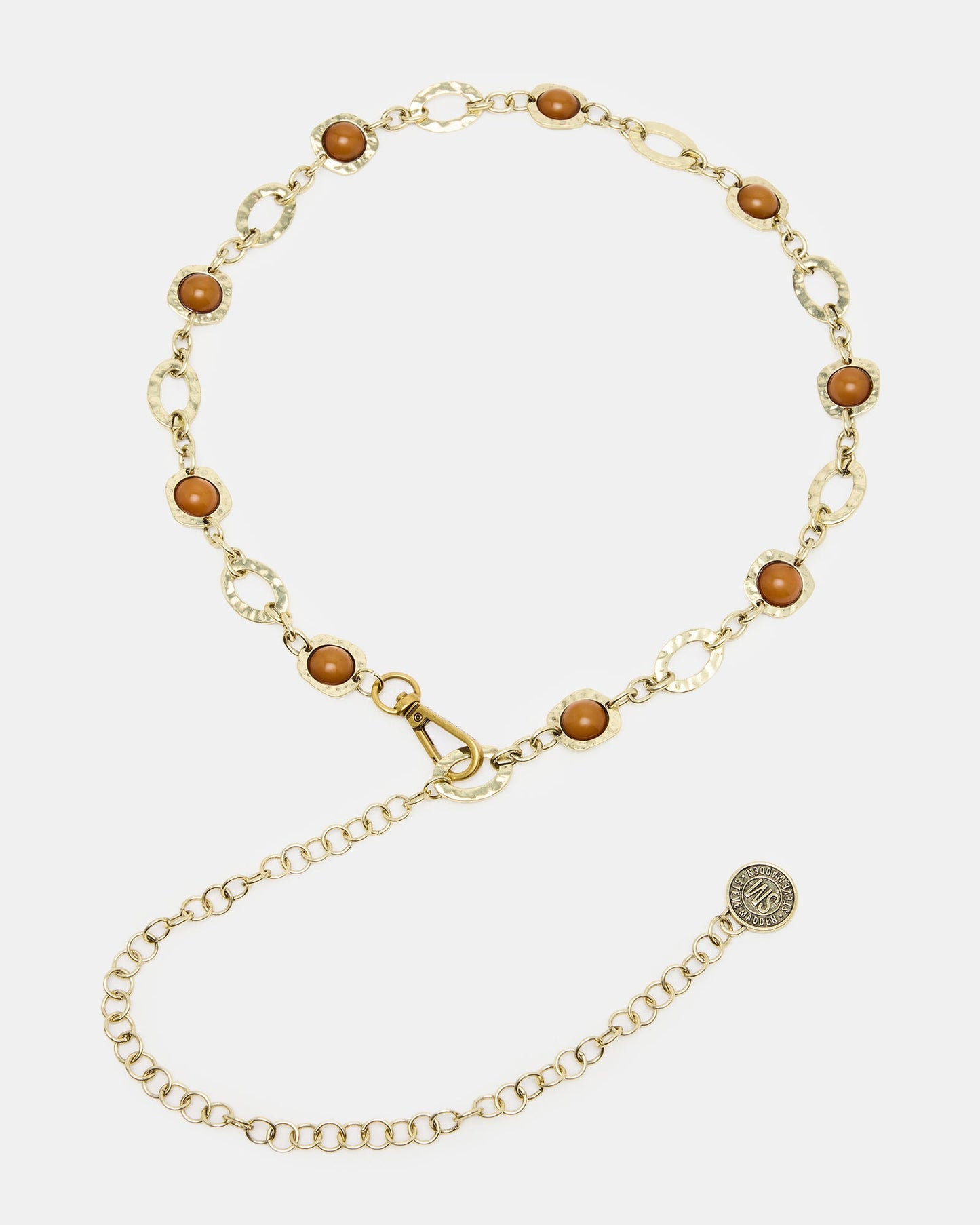 STONE Chain Colored Gold Women's Belt | Steve Madden