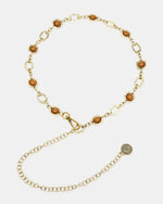 STONE Chain Colored Gold Women's Belt | Steve Madden