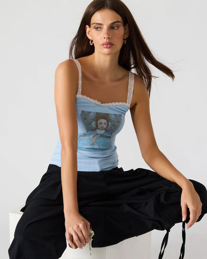 LOVE GOLDIE TANK SURF BLUE