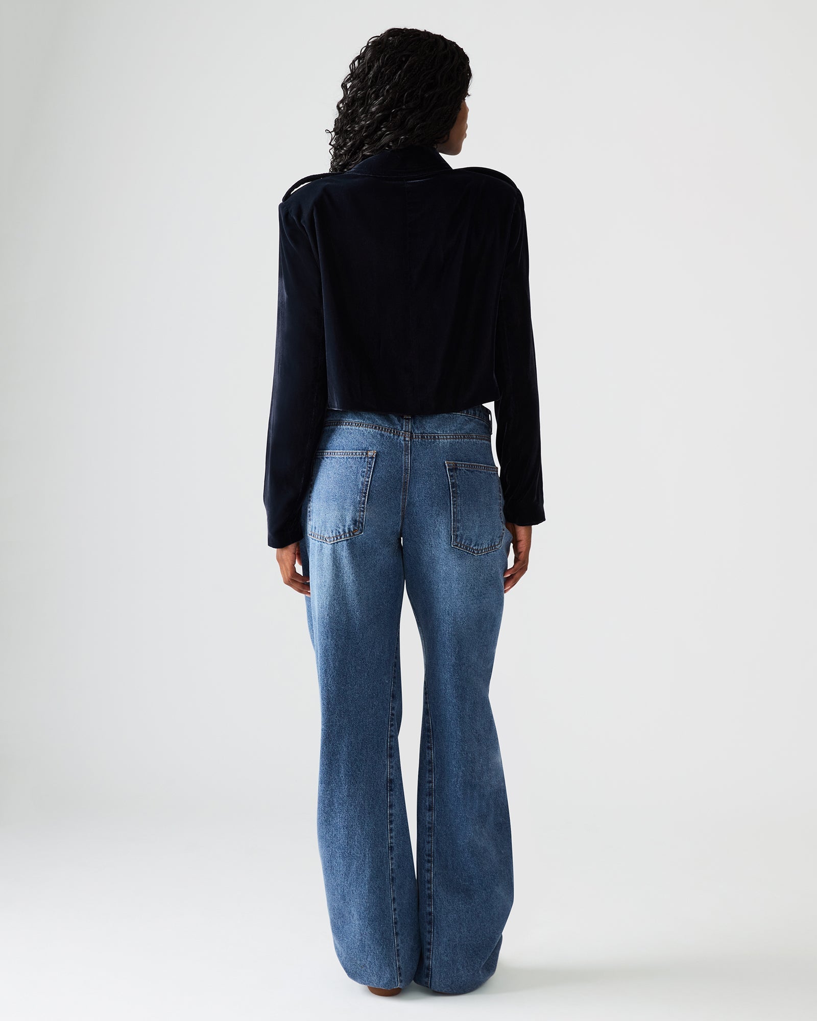 TONIA BLAZER INDIGO HAZE