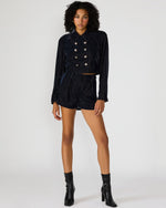 MINNETTA Indigo Haze Velvet Women's Shorts | Steve Madden