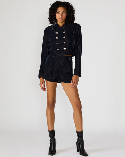 MINNETTA Indigo Haze Velvet Women's Shorts | Steve Madden