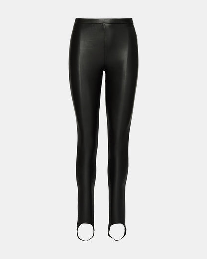 VEGAN LEATHER STIRRUP BLACK