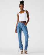 SKINNY DUO Denim Women's Skinny Cargo Pants | Steve Madden