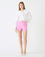 SIENNE Pink Taffy Denim High-Rise Women's Shorts | Steve Madden