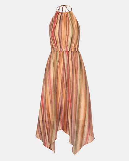DALINA DRESS STRIPE MULTI