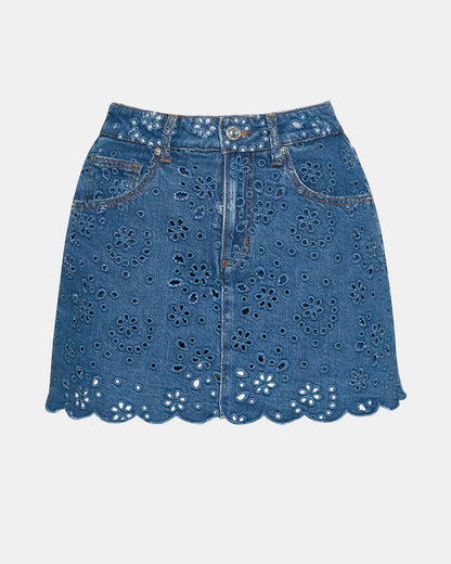 DELILAH SKORT BLUE DEPTHS
