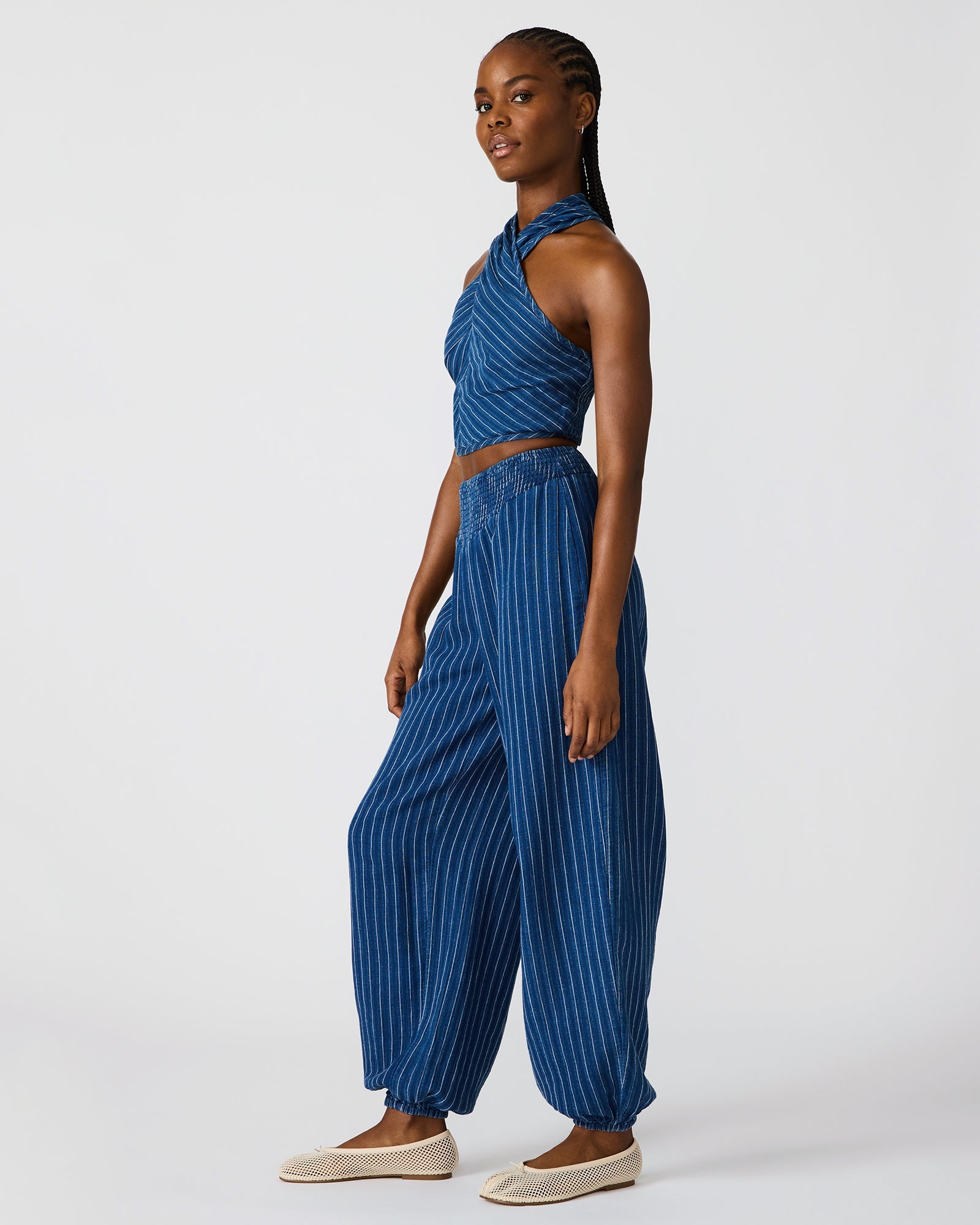 TILLIE PANT MIXED INDIGO