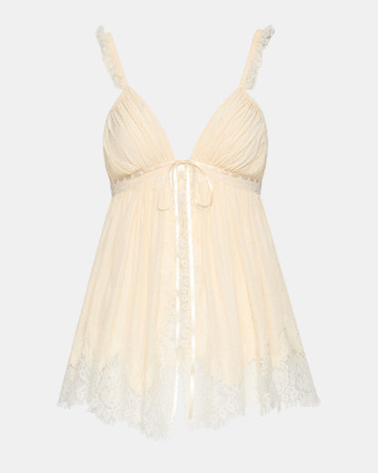 MAZIE TOP BIRCH WHITE
