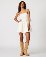 ARETHA Antique Denim Stitching Sleeveless Women's Mini Dress | Steve Madden