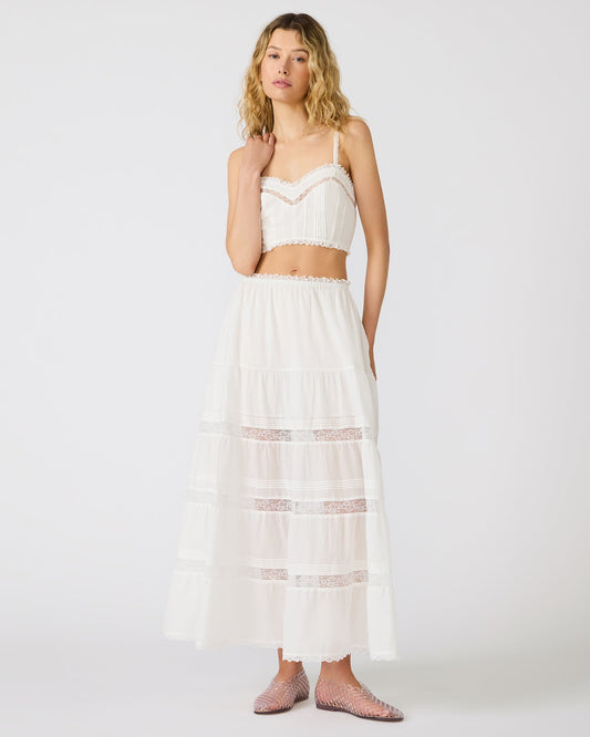 ELISSE Antique Lace Flowy Women's Maxi Skirt Set | Steve Madden