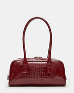 ANISE Bag Red Crocodile Elongated Shoulder Strap Handbag | Steve Madden