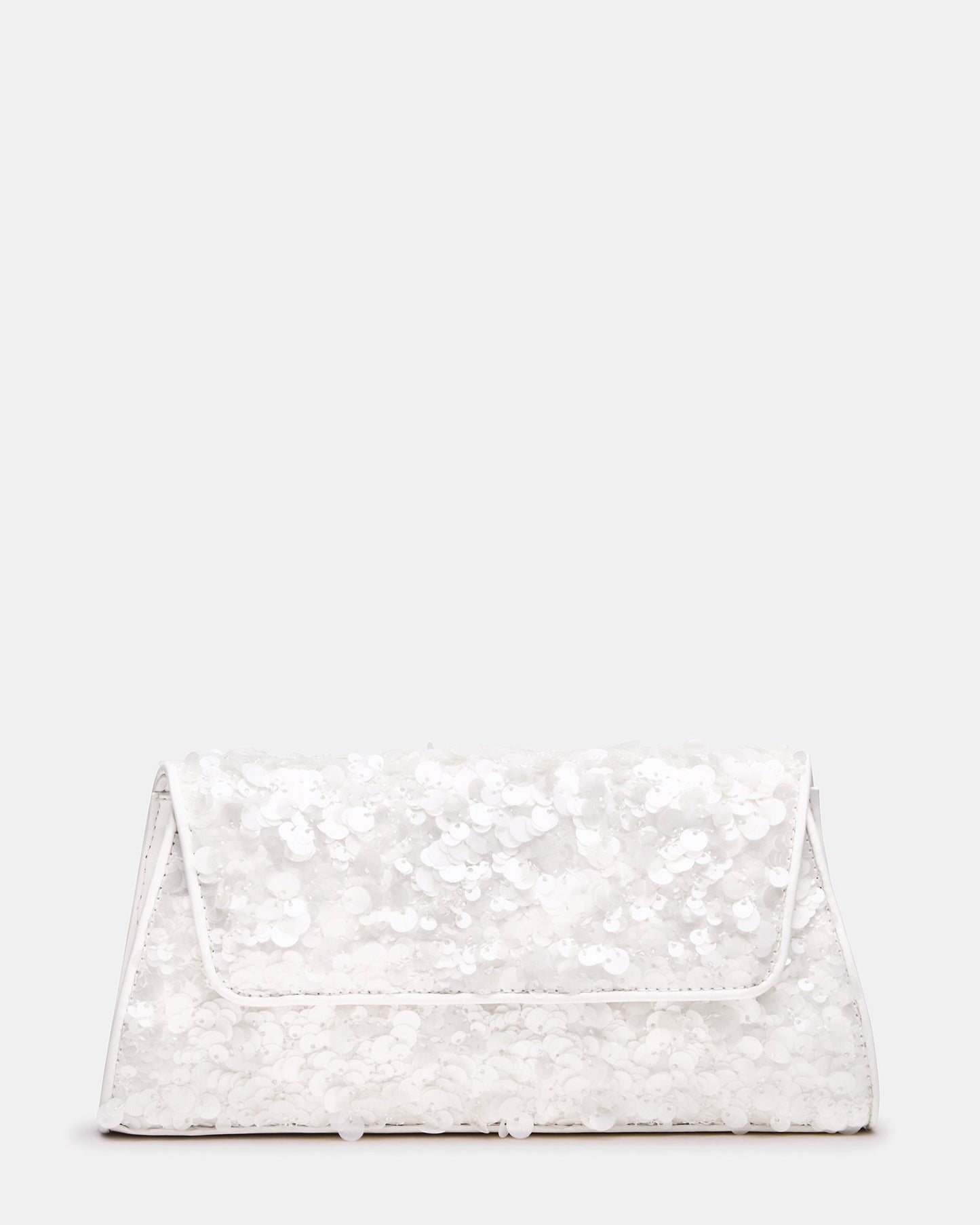 AVANT Bag Sequin French Binding Trapezoid Crossbody Clutch Handbag | Steve Madden