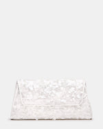 AVANT Bag Sequin French Binding Trapezoid Crossbody Clutch Handbag | Steve Madden
