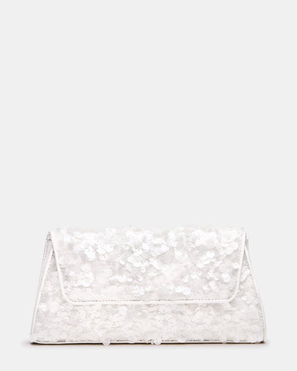 AVANT Bag Sequin French Binding Trapezoid Crossbody Clutch Handbag | Steve Madden