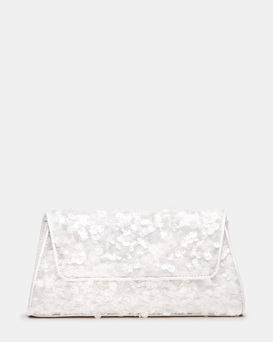 AVANT Bag Sequin French Binding Trapezoid Crossbody Clutch Handbag | Steve Madden