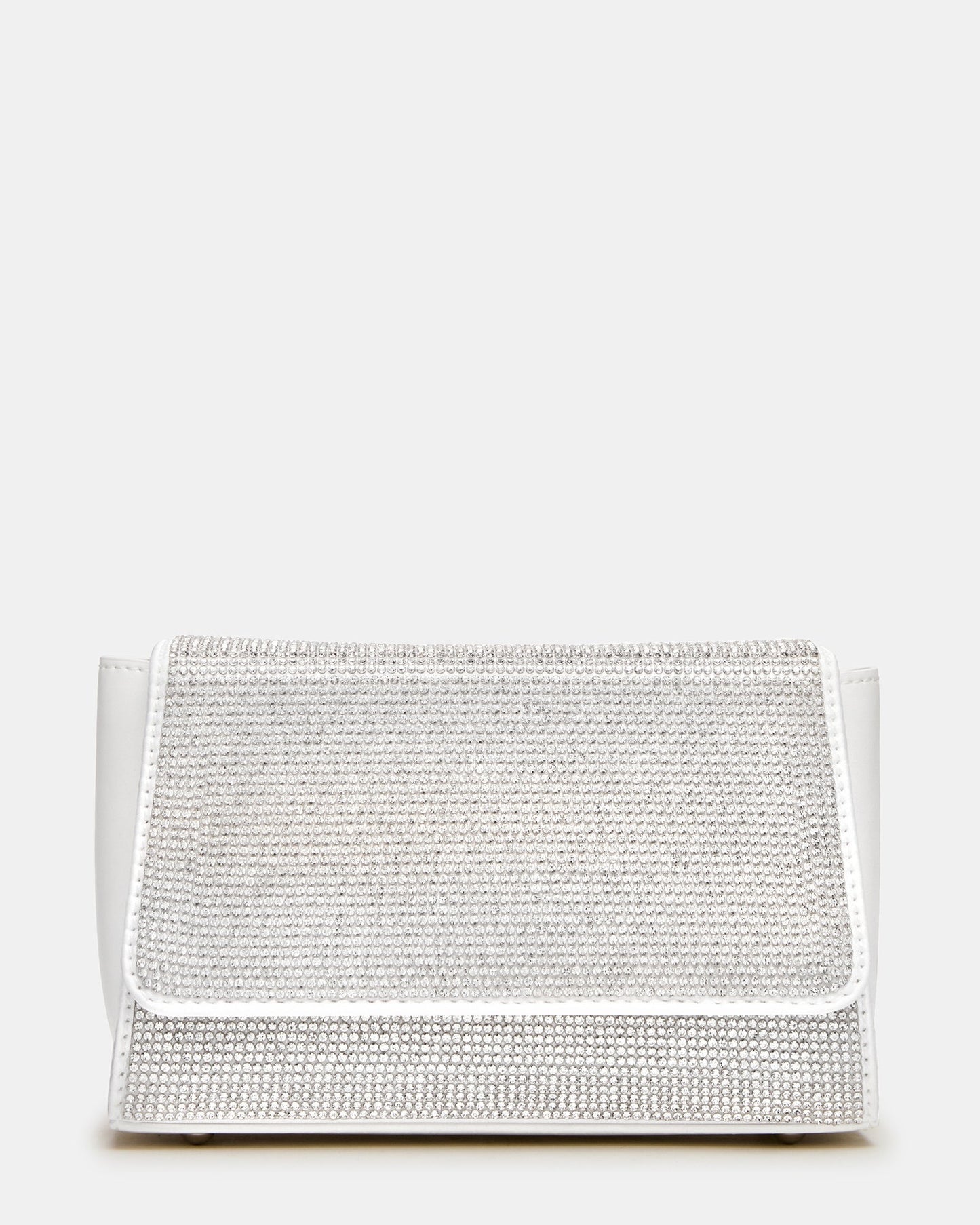 EVELINA Bag Rhinestones Angular Rhinestone Embellished Crossbody Mini Clutch Handbag | Steve Madden