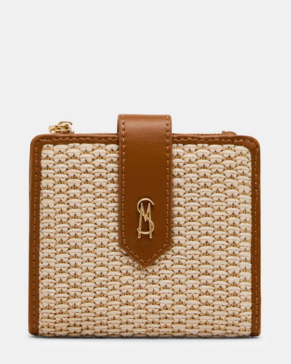 JEM STRAW Light Natural Bifold Wallet | Steve Madden