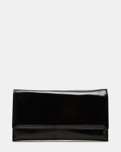 JULIANA Bag Black Patent Crossbody Clutch Handbag | Steve Madden