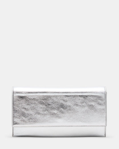 JULIANA Bag Silver Women's Crossbody Clutch Handbag | Steve Madden