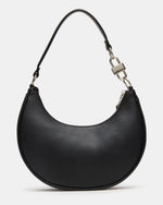 LOHAN Bag Black Structured Hobo Shoulder Handbag | Steve Madden