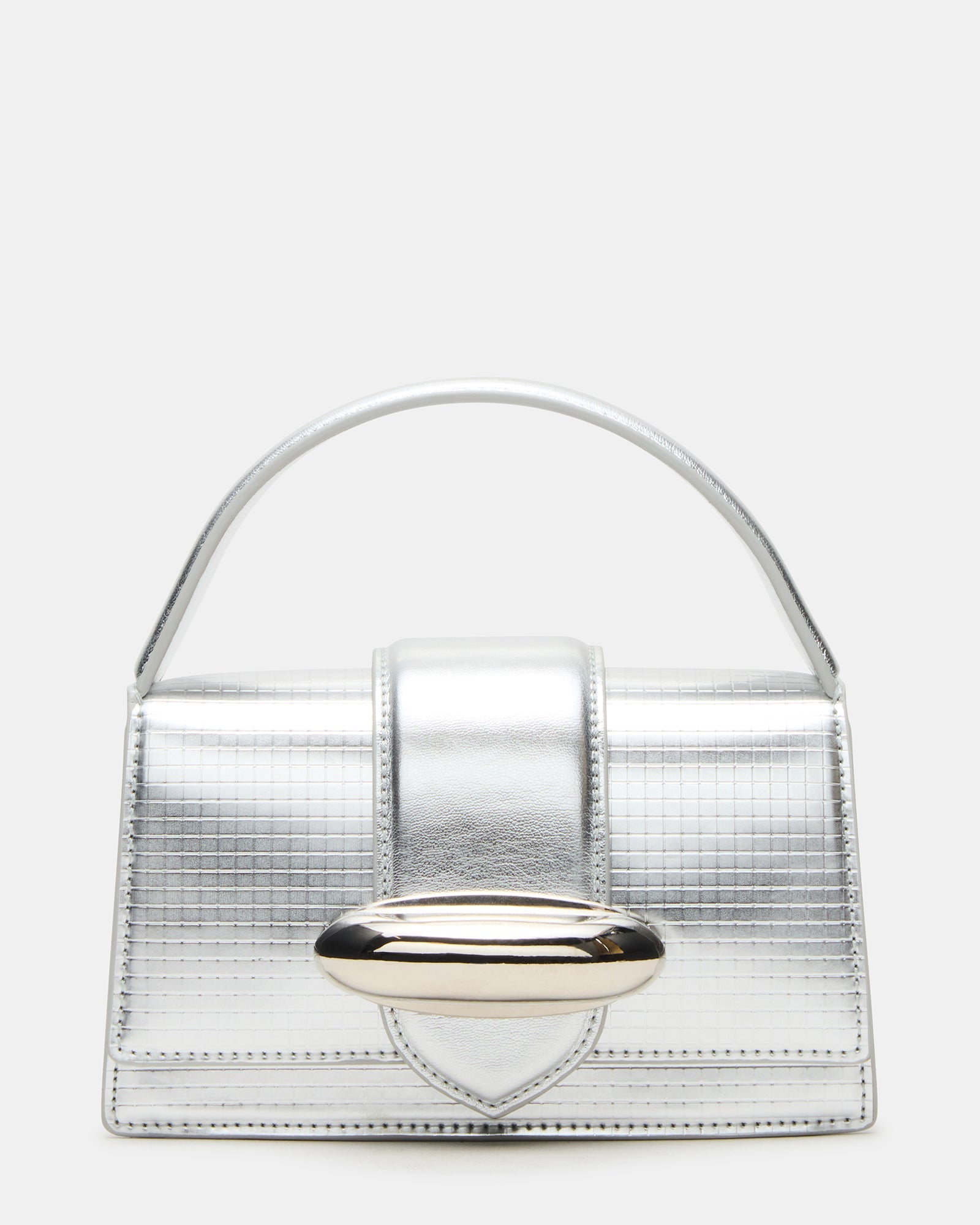 MISHELL Bag Silver Disco Top-Handle Mini Handbag | Steve Madden