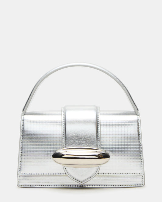 MISHELL Bag Silver Disco Top-Handle Mini Handbag | Steve Madden