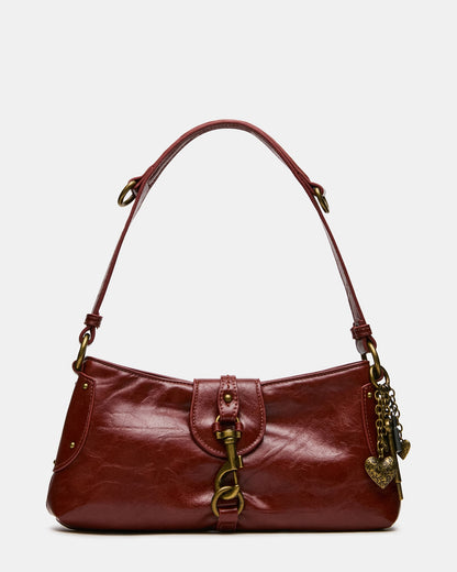 VEXA Rust Charms Shoulder Handbag | Steve Madden