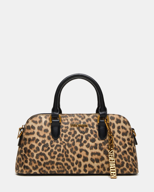 SMYTH Bag Leopard Crossbody Bag Charm Top Handle Handbag | Steve Madden