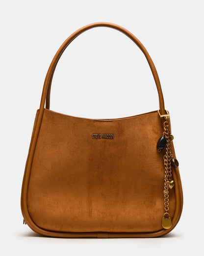 KRAVE Ochre Tubular Straps Bag Charms Tote Handbag | Steve Madden
