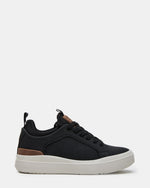 Kids' OASYS Black Boys' Low-Top Lace-Up Sneakers | Steve Madden