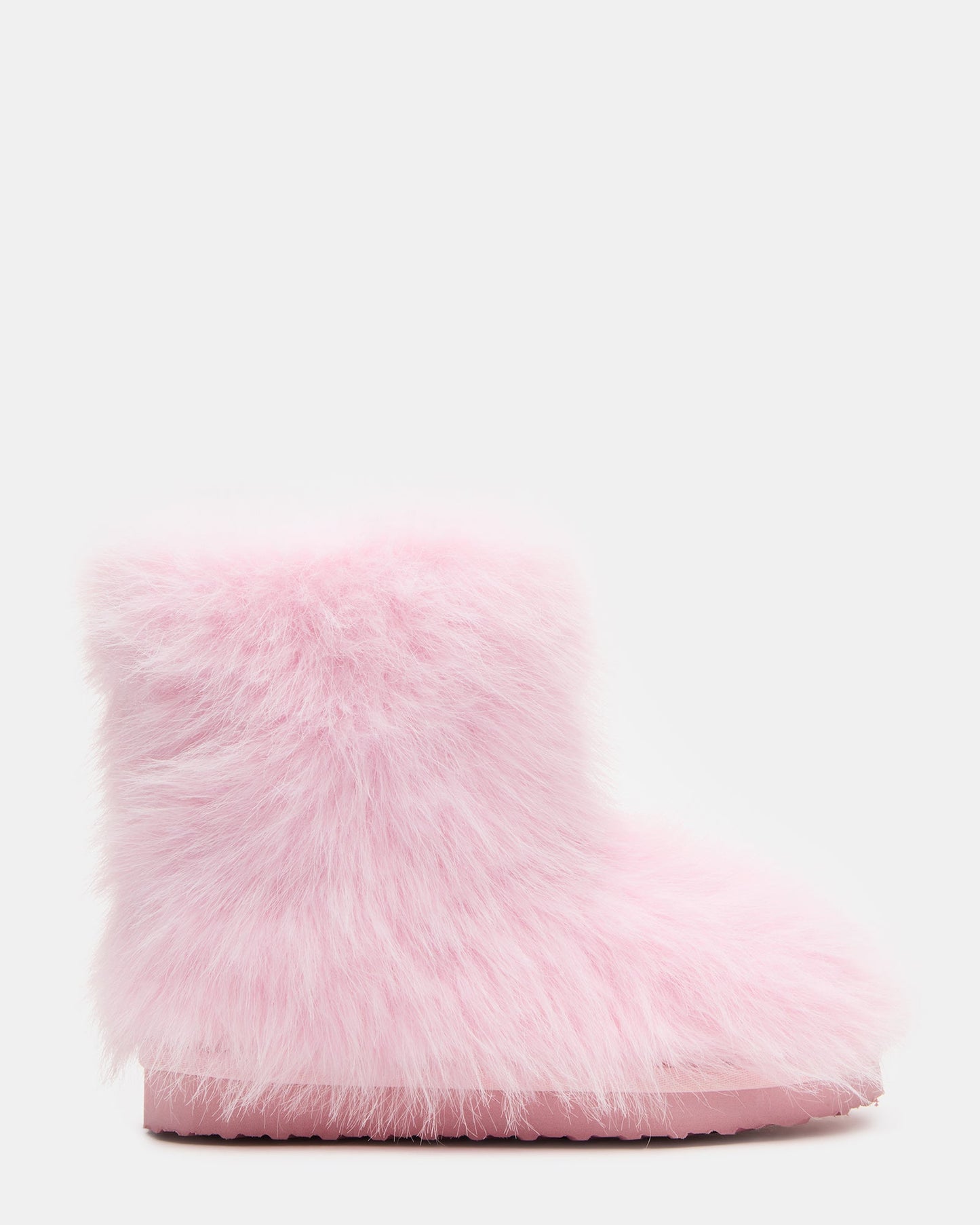 Kids' BEASTIE Pink Faux Fur Girls' Ankle Boot | Steve Madden