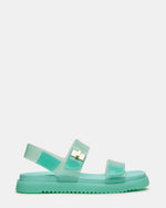 Kids' MONA Jelly Mint Girls' Flatform Sandal | Steve Madden