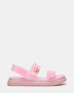 Kids' MONA Jelly Pink Girls' Flatform Sandal | Steve Madden