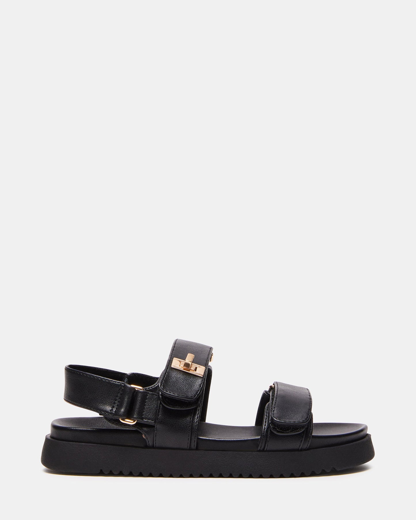 Kids' MONA Black Girls' Flatform Sandal | Steve Madden