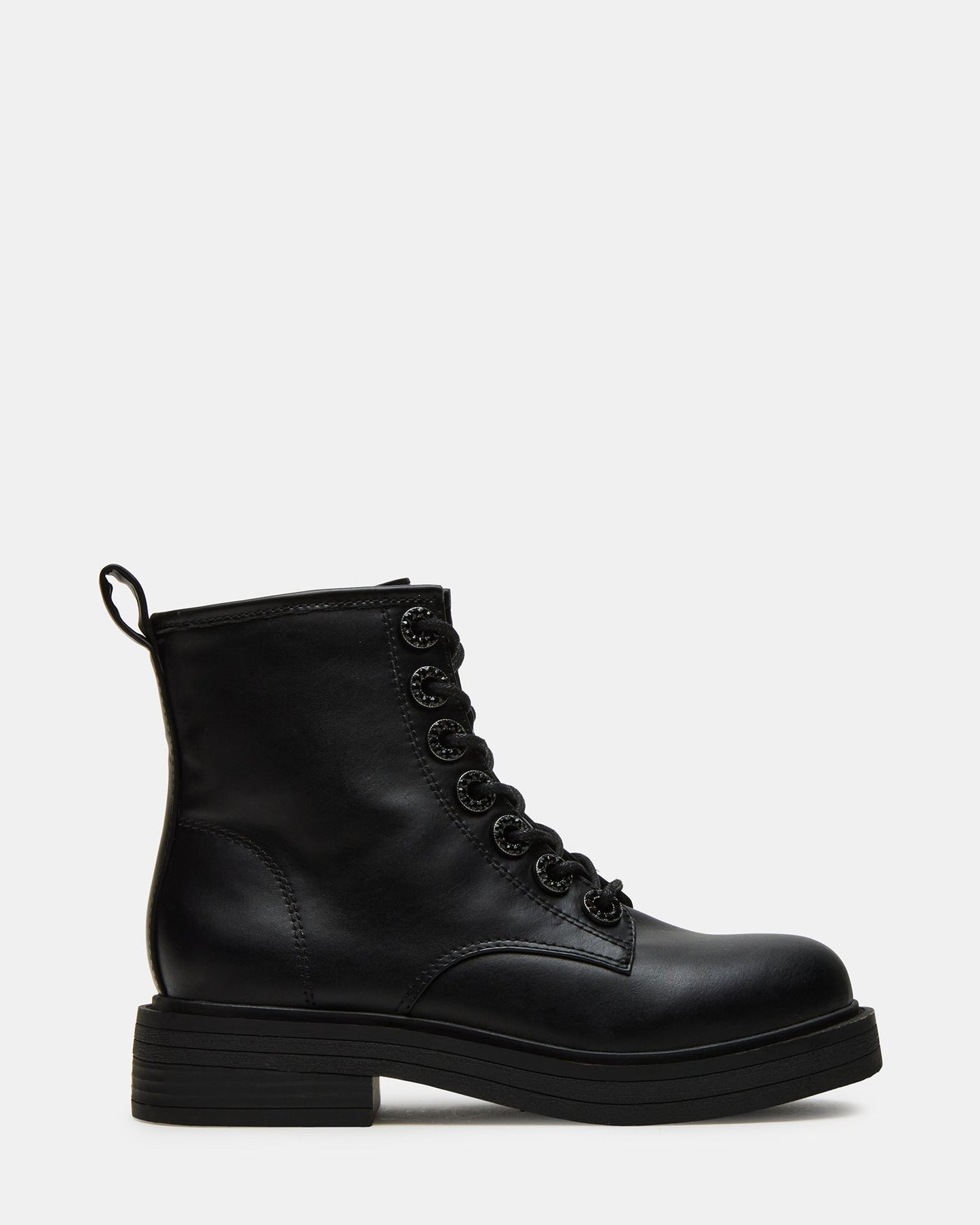 Kids' NOLITA Black Girls' Combat Ankle Boot | Steve Madden