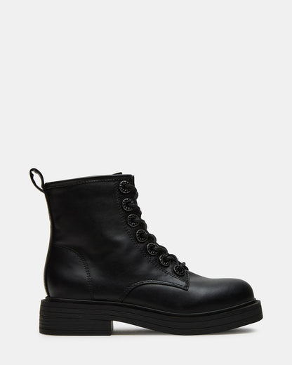 Kids' NOLITA Black Girls' Combat Ankle Boot | Steve Madden