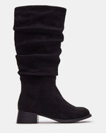 Kids' PEPPER Black Girls' Knee-High Boot | Steve Madden