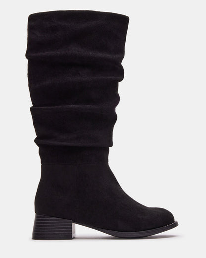 Kids' PEPPER Black Girls' Knee-High Boot | Steve Madden