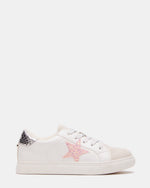 Kids' REZUME White Multi Girls' Lace-Up Star Sneakers | Steve Madden
