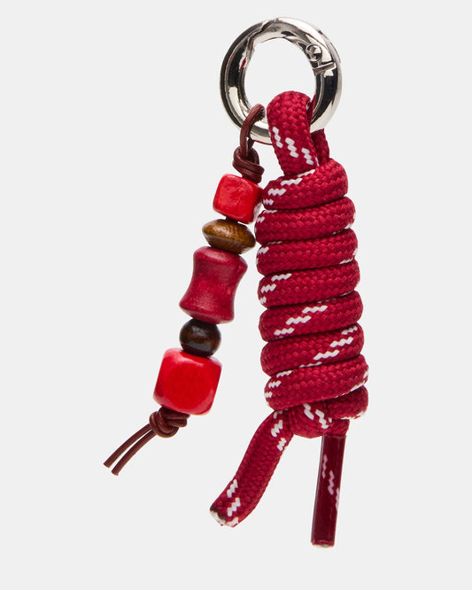 CHILI Red Beaded Cord Clip-On Shoe Charm Accessory | Steve Madden