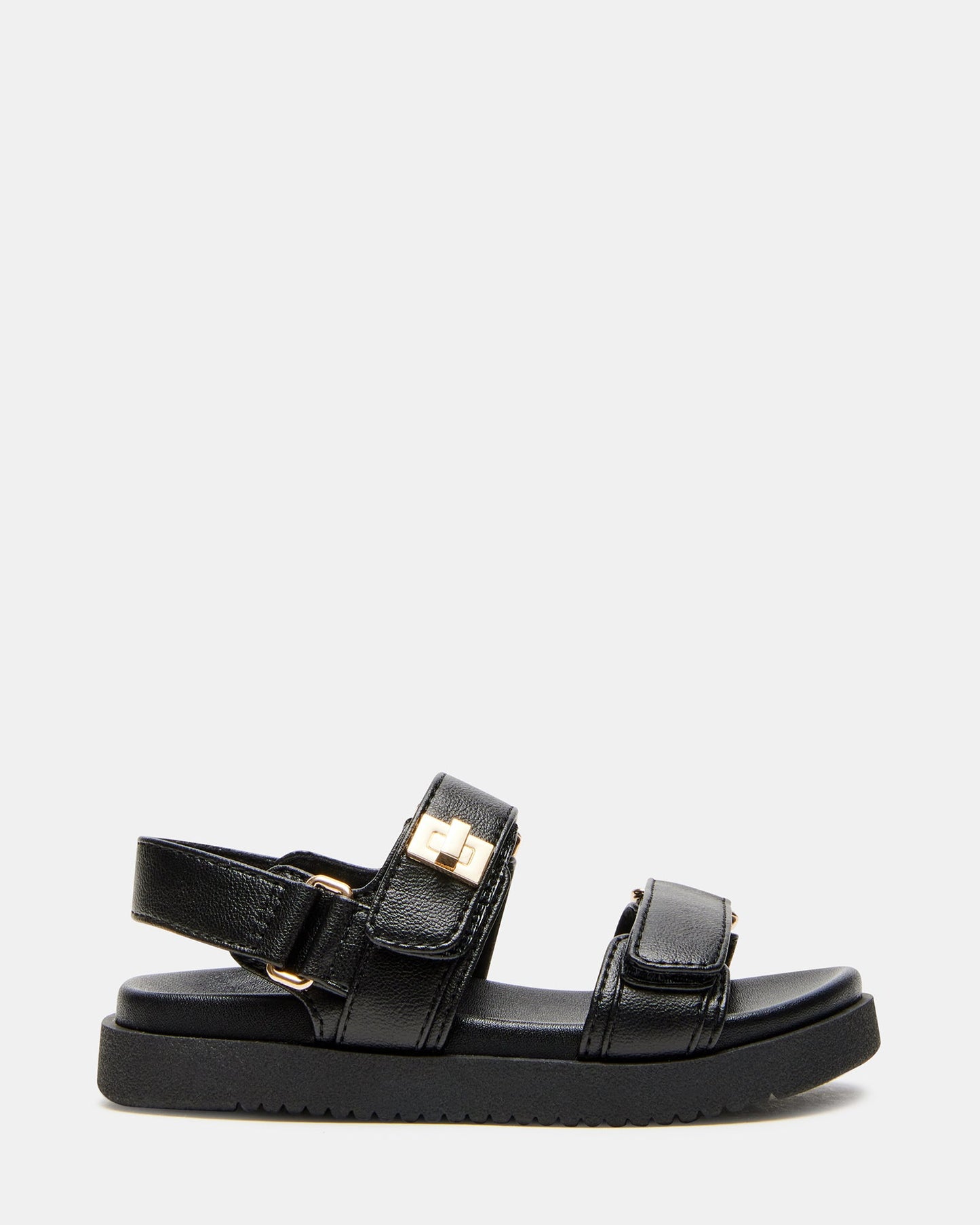 Toddlers' MONA Black Girls' Flatform Sandal | Steve Madden